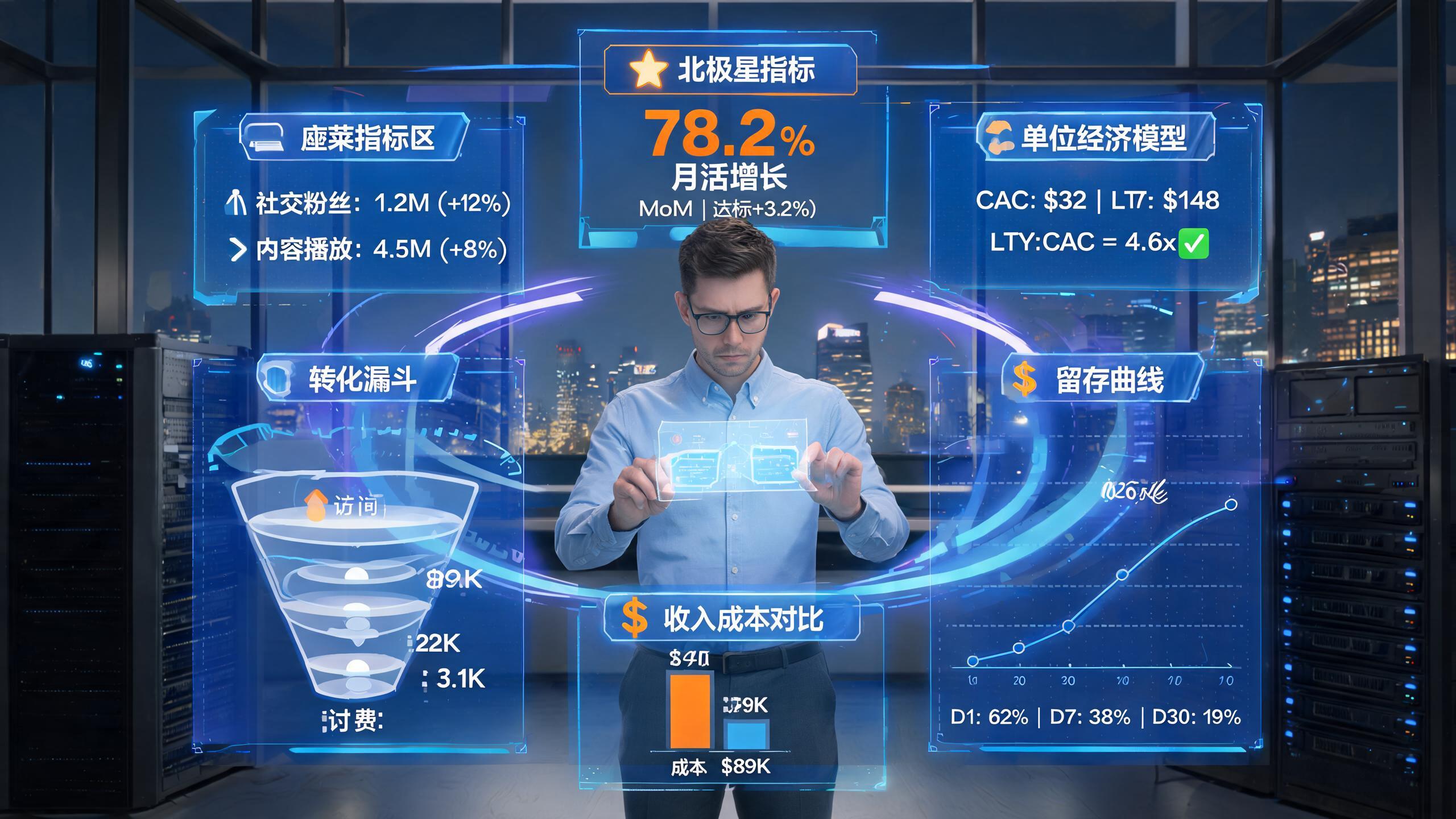 从数据采集到经营决策的增长看板闭环