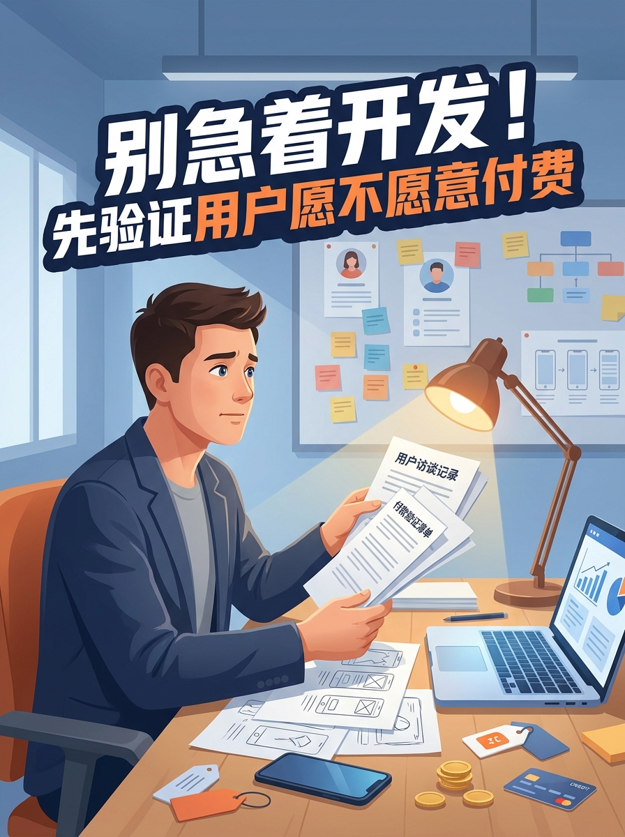 别急着开发！先验证用户愿不愿意付费