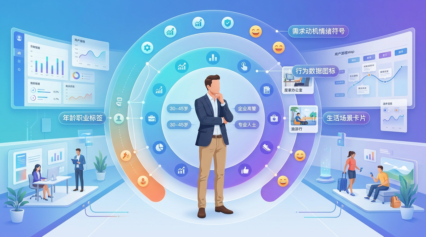 从静态标签到场景化用户画像的四层模型