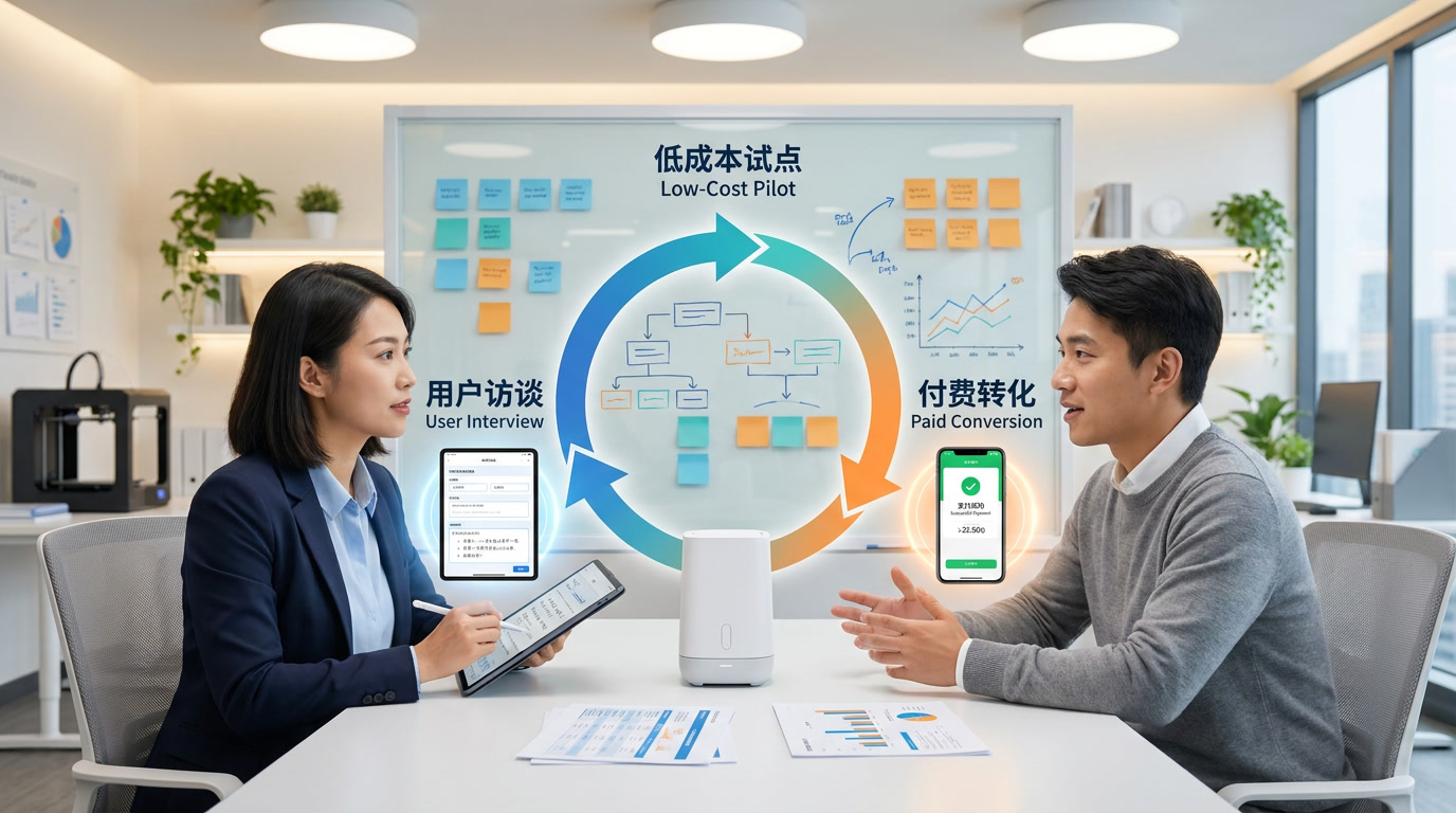 从用户访谈、低成本试点到付费转化的最小验证闭环