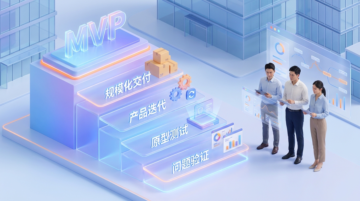 从问题验证到规模化交付的MVP阶梯模型