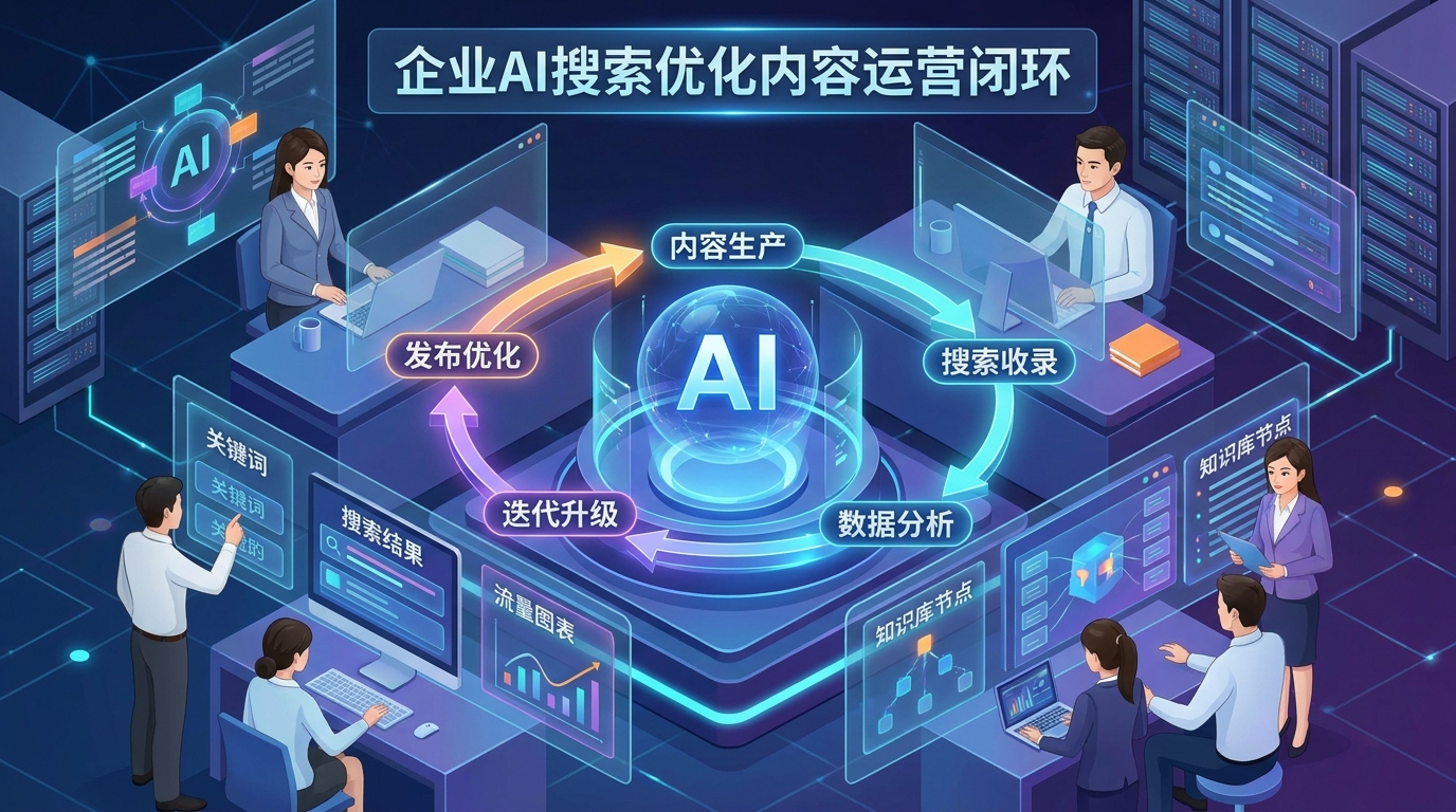 企业AI搜索优化的内容运营闭环