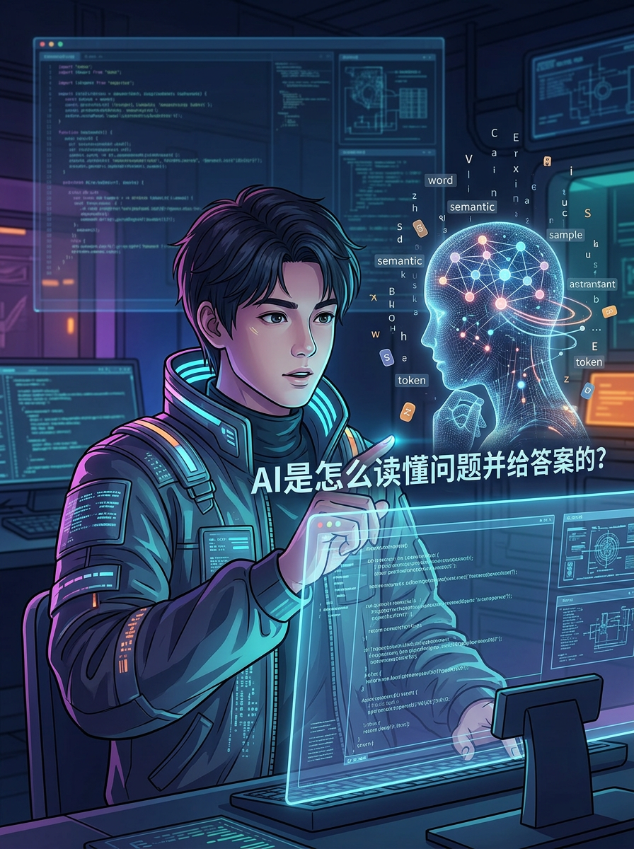 AI是怎么读懂问题并给答案的？