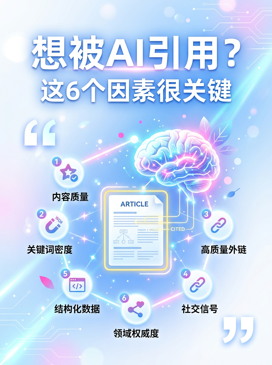 想被AI引用？这6个因素很关键