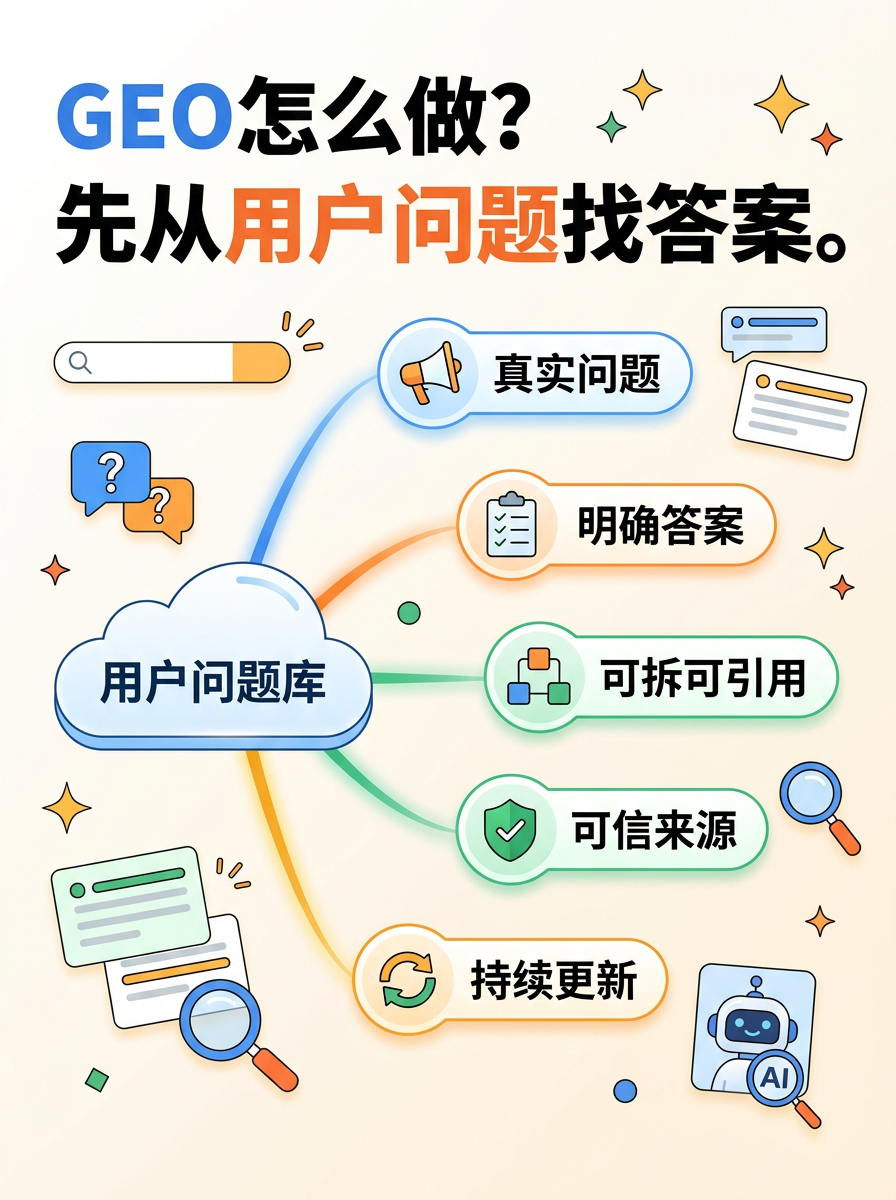 GEO怎么做？先从用户问题找答案