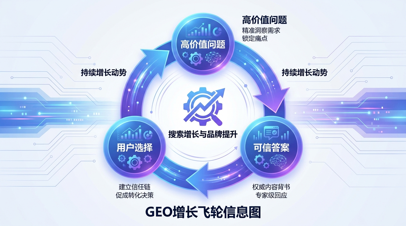 从高价值问题、可信答案到用户选择的GEO增长飞轮