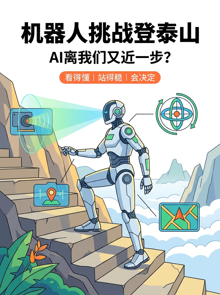 机器人挑战登泰山，AI离我们又近一步？