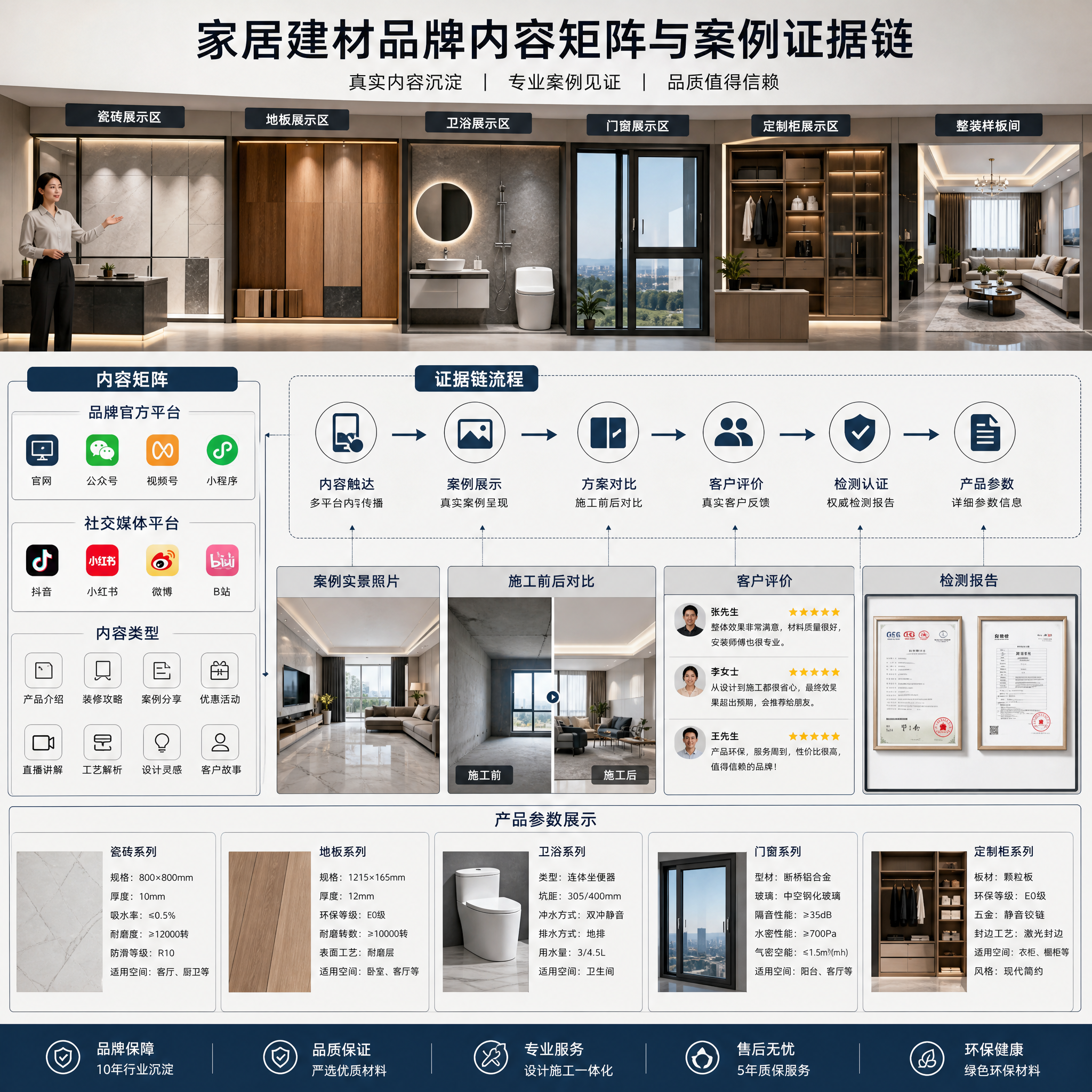 家居建材品牌内容矩阵与案例证据链