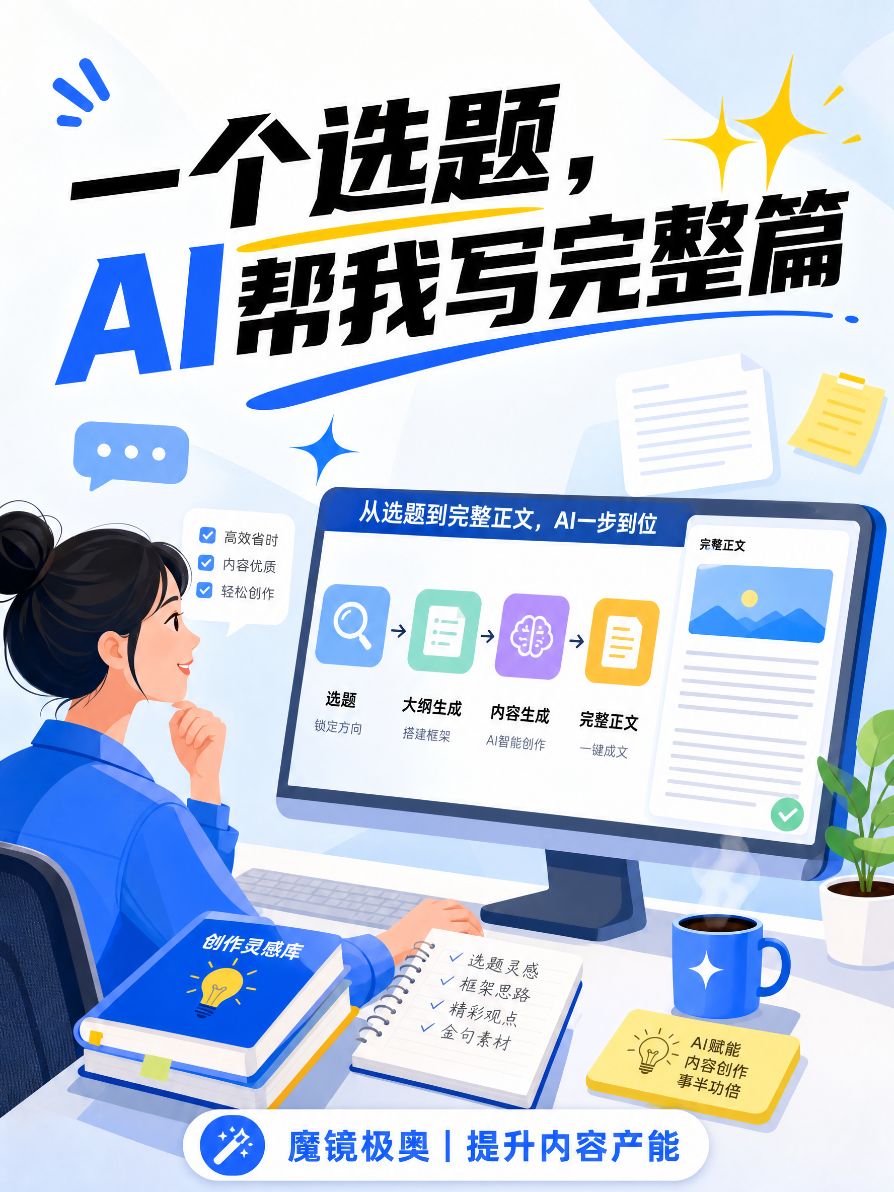 一个选题，AI帮我写完整篇