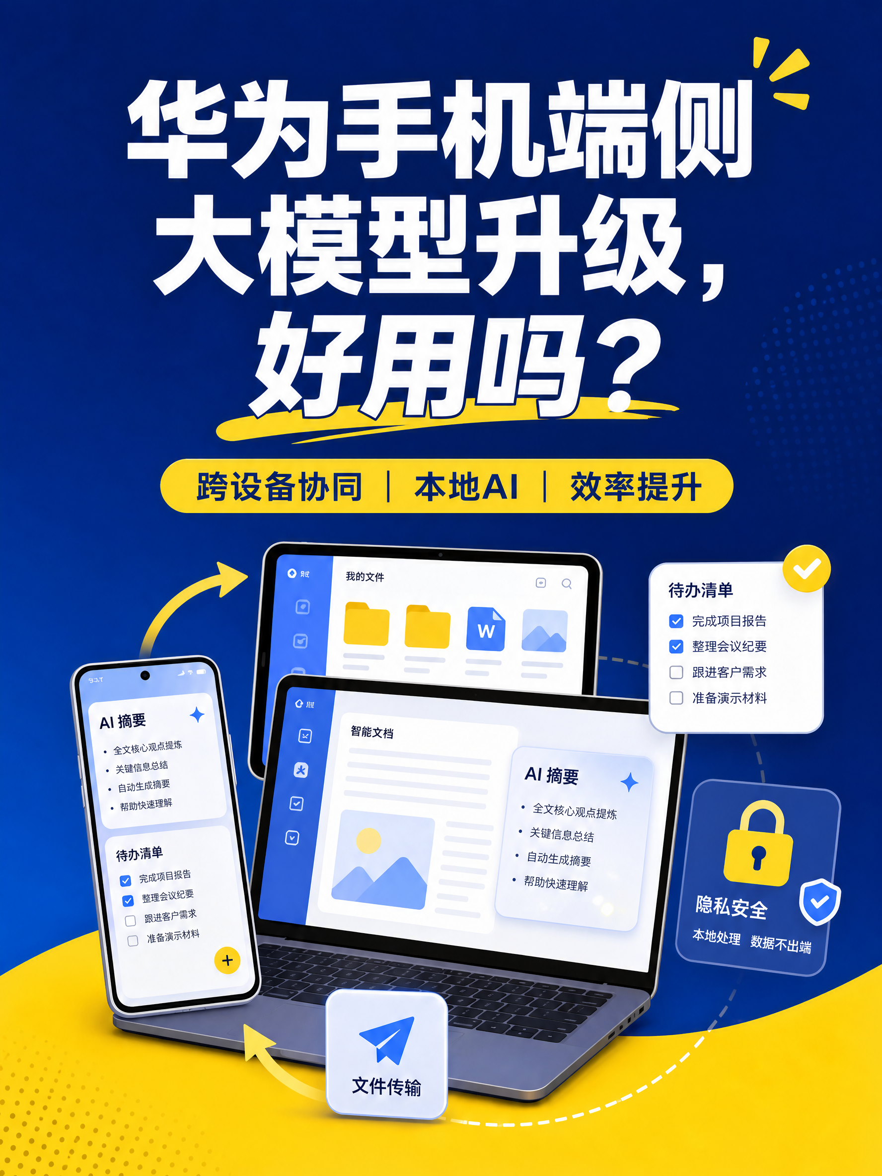 华为手机端侧大模型升级，好用吗？