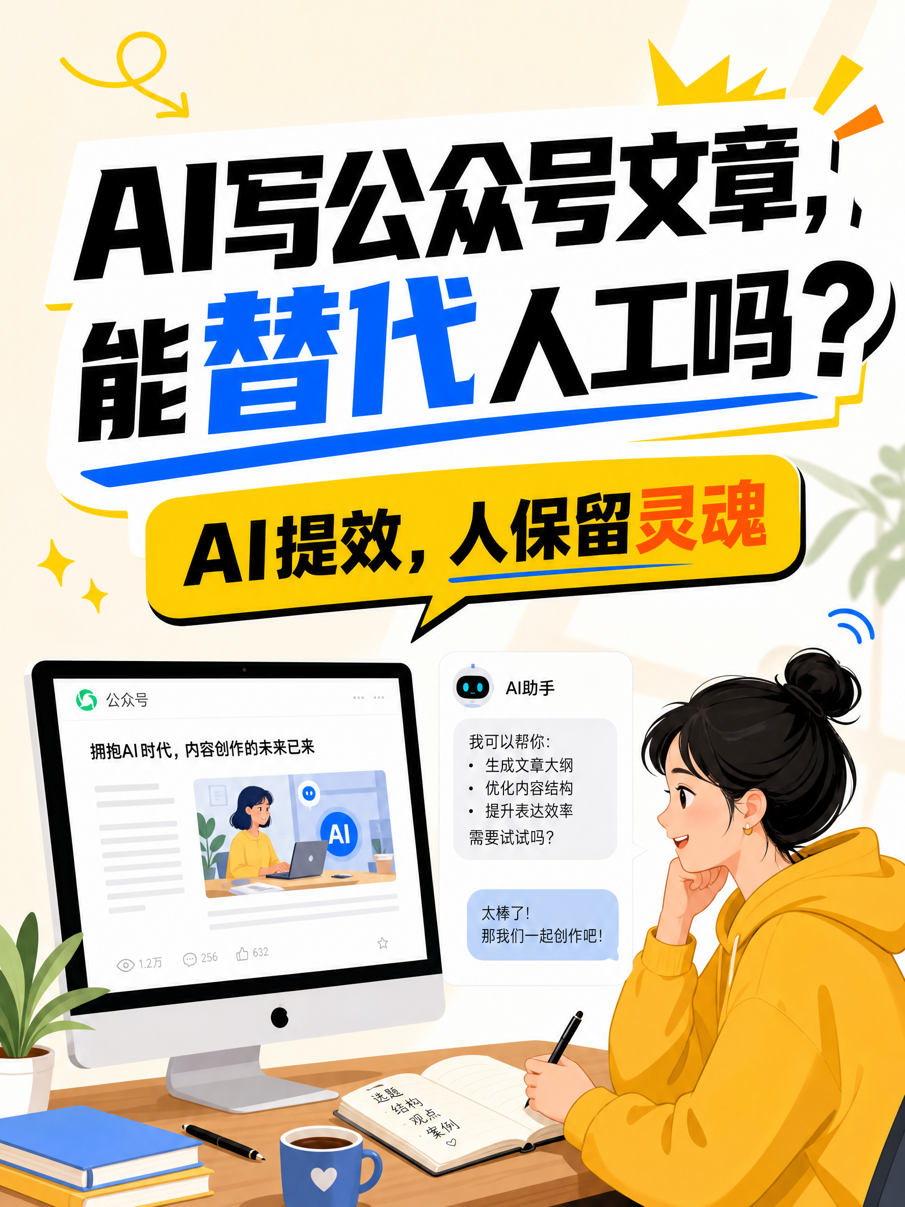 AI写公众号文章，真的能替代人工吗？