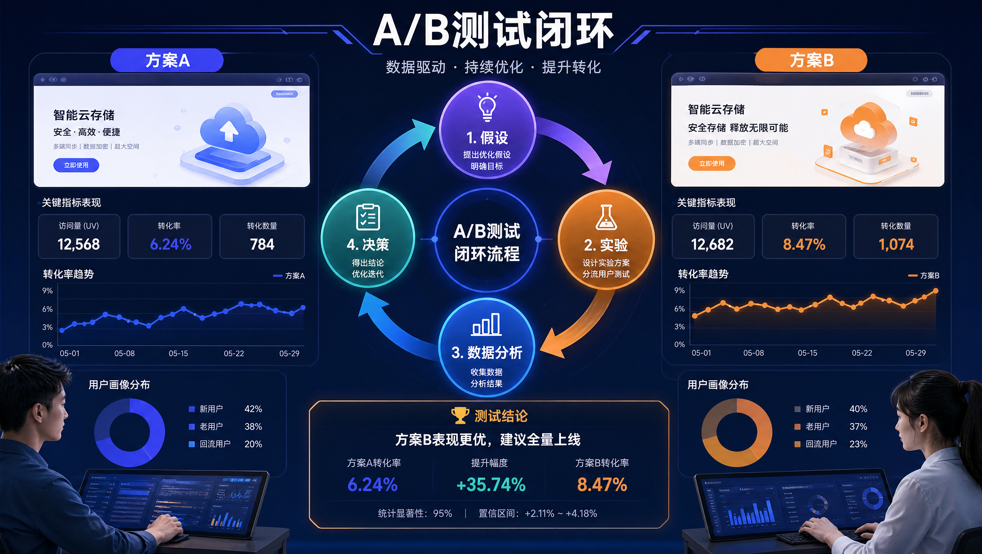 A/B测试从假设、实验到决策的闭环